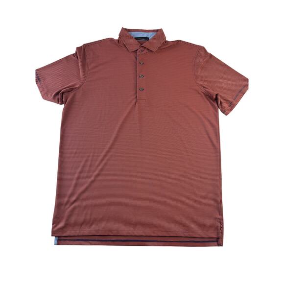 Greyson Other - Greyson Striped Polka Dot Polo Shirt - Red & Blue - L